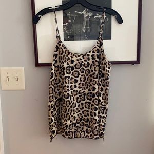 ATM leopard silk camisole